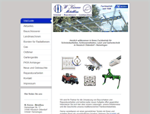 Tablet Screenshot of kuenne-metallbau.com